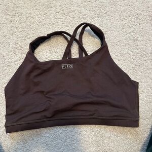 FLEO Women's Brown Sports Bra